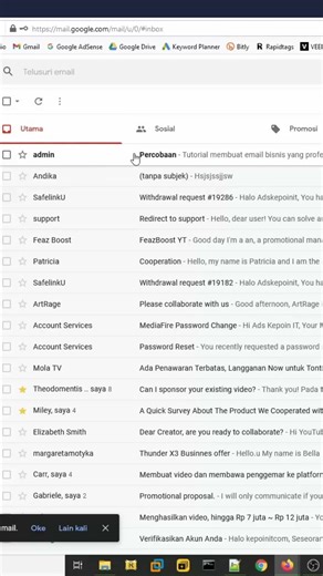 Cara Membuat Email Bisnis Profesional #Shorts