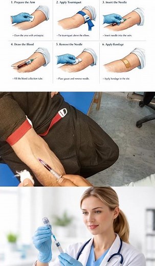 Blood Collection Procedure Step-by-Step (Beginner Guide) #nursingskills #hospital #nursingstudent