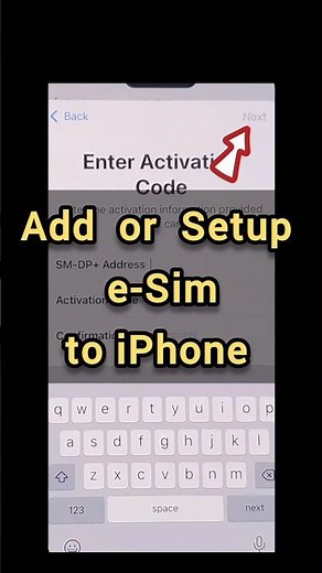 How to Activate & Set up eSIM on iPhone | Add eSIM on iPhone #esim #iphone