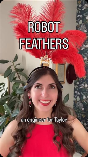 She Builds Robots on Instagram: "Life of a (STEM) girl ✨🪭👯‍♀️ I had grand plans for a motorized, feathery showgirl/burlesque top, but prototyping always comes first! I really want to avoid sewing the motors and casings into fabric, because then the mechanism is forever attached to a single outfit. I’d love to invent a pretty wire harness that can be worn over anything, but my skills aren’t aligned with my vision yet. Working on it! And once again, worth noting my fashioneering inspirations Cam