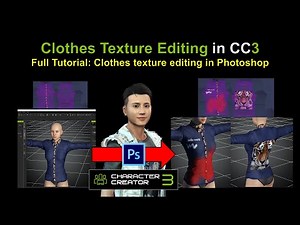 CC3 Tutorial - Cloth Texture Editing in CC3 by using Photoshop