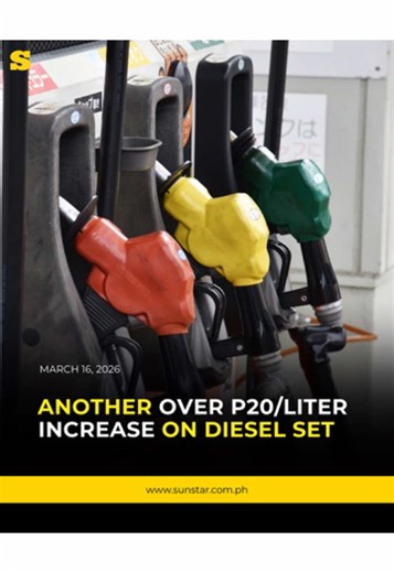 Several motorists were seen lining up at a gas station along Ouano Avenue in Mandaue City on March 16, 2026, ahead of another big-time oil price hike set to take effect on Tuesday, March 17. The long queues formed as drivers rushed to refuel before the scheduled increase, with many hoping to avoid higher fuel costs once the new prices are implemented. | via NPG