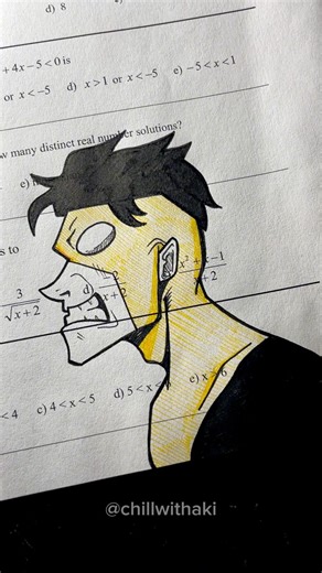 How To Draw Invincible On Your Math Homework! #art #invincible #omniman #draw