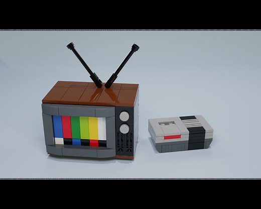 LEGO MOC-80942 NES and TV (Creator > Creator Expert 2021)