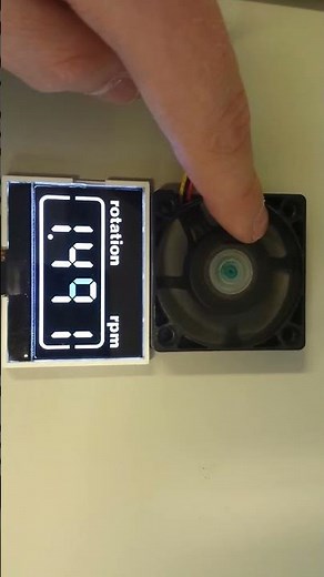 Segmented LCD + CPU FAN = RPM meter