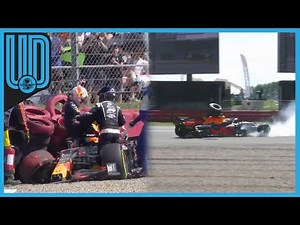 Así quedó el monoplaza de Max Verstappen tras accidente en el GP de Silverstone