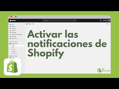 Cómo activar las notificaciones de Shopify