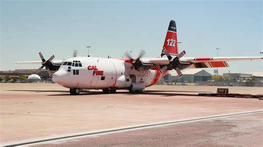 It's a bird. It's a plane. It's Cal Fire's C-130 Hercules, a new airtanker to battle wildfires