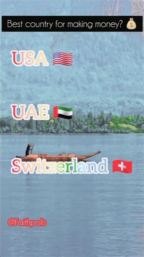 Best Country for Making Money? 💰| USA vs UAE vs Switzerland #shortclip #shortsviral #trendingpoll