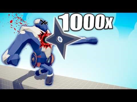 1000x OVERPOWERED NINJA vs BOSS UNITS - TABS | Totally Accurate Battle Simulator 2025