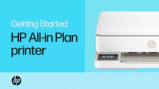Get started with your HP All-In Plan printer