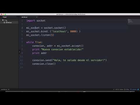 Crear servidor sockets con Python - Bytes