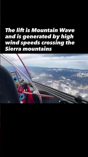 Inside a Glider at 24000 Feet | Mountain Wave Over Sierra Nevada