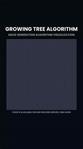 DonevDev on Instagram: "Every maze tells a story, but the story depends on the algorithm. Take Wilson’s algorithm — a method that looks random, but hides deep computer science inside it. It starts simple: one random cell becomes part of the maze. Then another cell begins a random walk across the grid. Loops get erased instantly, leaving behind only a clean path. That path locks into place, and the process repeats. Step by step, the maze expands until every cell is connected. The magic? Every pos