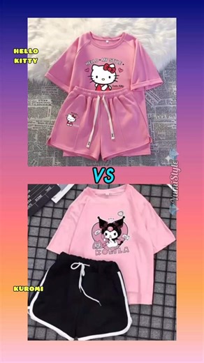 Hello Kitty vs Kuromi 🌸❤️