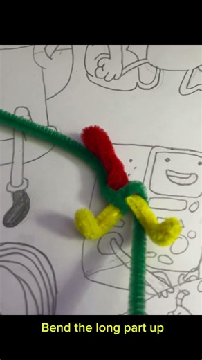 How to create a pipe cleaner action figure #funny #crafts #actionfigures #fypage #fypシ #fyp #cool