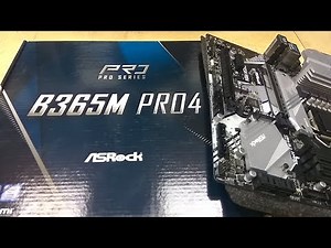 B365M Pro4 mATX Asrock Motherboard Supports 9th and 8th