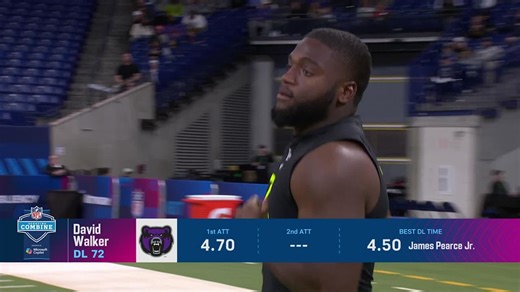 David Walker runs official 4.69-second 40-yard dash at 2025 combine