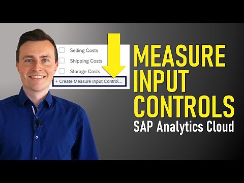Measure Input Controls in SAP Analytics Cloud
