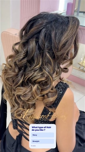 Ombre Wavy long hairstyle for your special occasion #wavyhair #bridalhairstyle