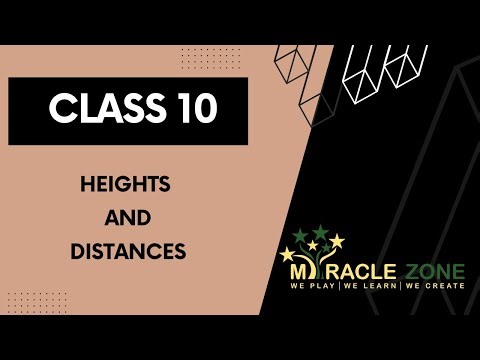 Heights And Distances Example Problems – Class 10 Maths