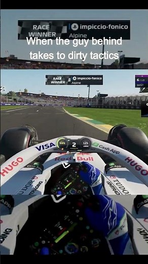 F1 25 Dirty tactics #gameplay #f1 #shorts #subscribe