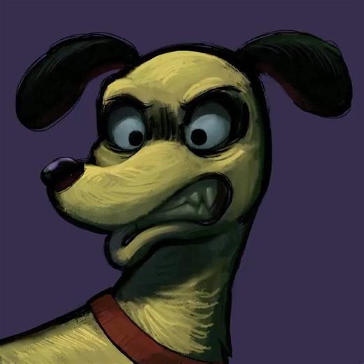 Angry Dog drawing