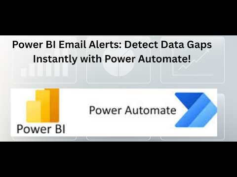Power BI Auto Alerts: Detect Data Gaps Instantly with Power Automate!