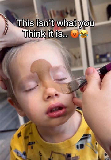 Creative Mom Bonds with Son through Face Painting | Mom TikTok Hacks