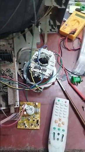 Fixing a Blown Up CRT TV! #shorts #crttvrepair