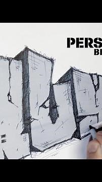How to draw graffiti block letters with 2 point perspective.
