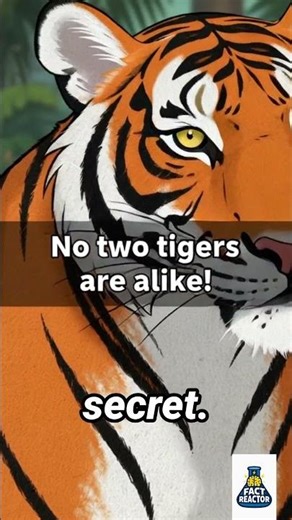 Tigers Have Unique Stripes & Powerful Roars! 🐅🌳 #WildScience