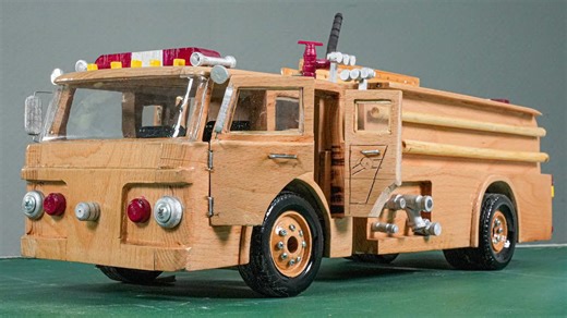Wood Truck - Ford C Series Fire Truck
