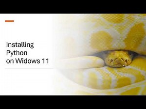 Installing Python 3.12 on Windows 11