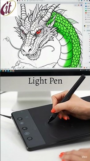 Light Pen is an input device makes screen interaction easy & fast #lightpen #input #device #computer