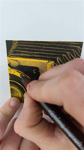 Stippling Illustration Timelapse (One Pen)