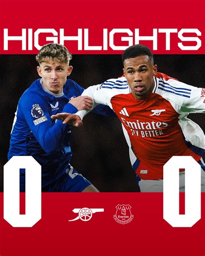 3.7M views · 74K reactions | Highlights from our 0-0 draw with Everton  | Arsenal | Facebook