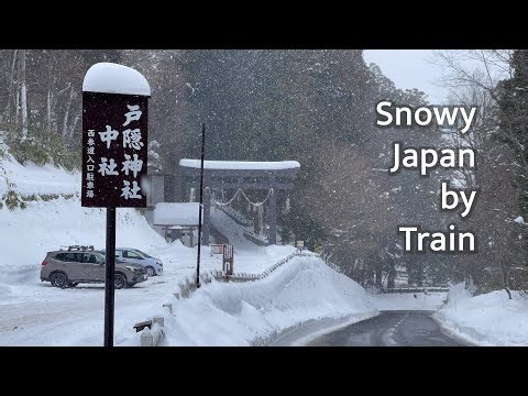 Snowy Japan by train | A bullet train ride to the snow country | Experiencing Hokuriku Shinkansen