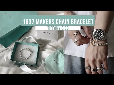 TIFFANY & CO. 1837 MAKERS WIDE CHAIN BRACELET (SILVER & 18K GOLD) UNBOXING & REVIEW | @TIMOTHYKOH_