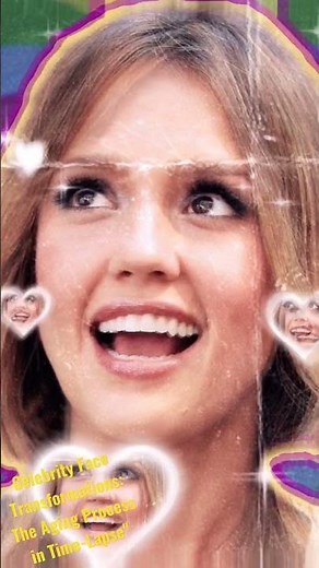 Celebrity Face Transformations: The Aging Process in Time-Lapse