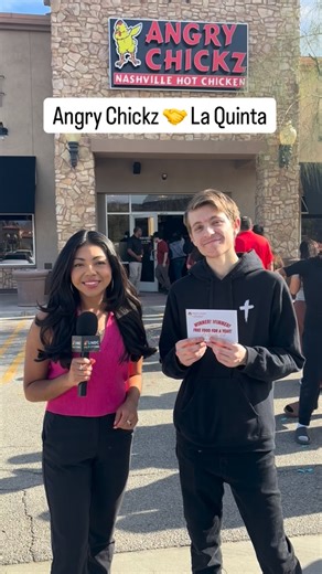 NBC Palm Springs | Mild, medium, or full-on angry? 😅🌶️ Angry Chickz is officially open in La Quinta! Tanner, a local resident, waited in line for more than 4... | Instagram