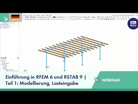 Einführung in RFEM 6 und RSTAB 9 | Teil 1: Modellierung, Lasteingabe