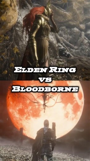ELDEN RING VS BLOODBORNE... #games #shorts