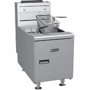 Pitco® SGC Natural Gas 35 lb. Countertop Fryer with Millivolt Controls - 75,000 BTU