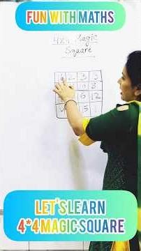 Fun with maths💡|Magic squares#maths #mcd #education #class #fun #shorts #fla #kids #viral #trending