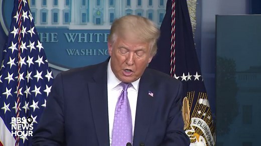 WATCH: Trump attacks Biden over mask policy during virus briefing