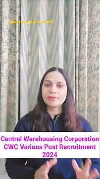 CWC RECRUITMENT 2024 #youtubeshorts #shortsfeed #governmentjobs #goviral #vacancy