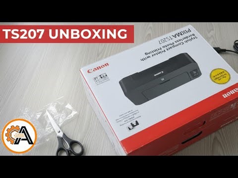 Canon Pixma TS207 color printer Unboxing