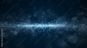 Blue glitter dust particle explosion way background effect Sparkling surface