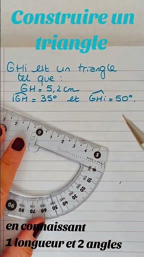 📐 EXERCICES : CONSTRUIRE UN TRIANGLE | Méthodes de Construction Pas à Pas 📏 | Géométrie facile